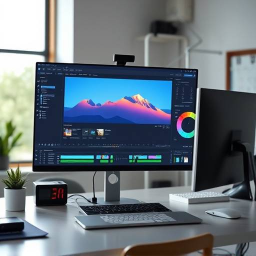 Animation production software interface.