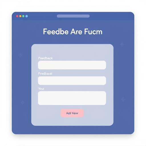 Image illustrating feedback form for website accessibility